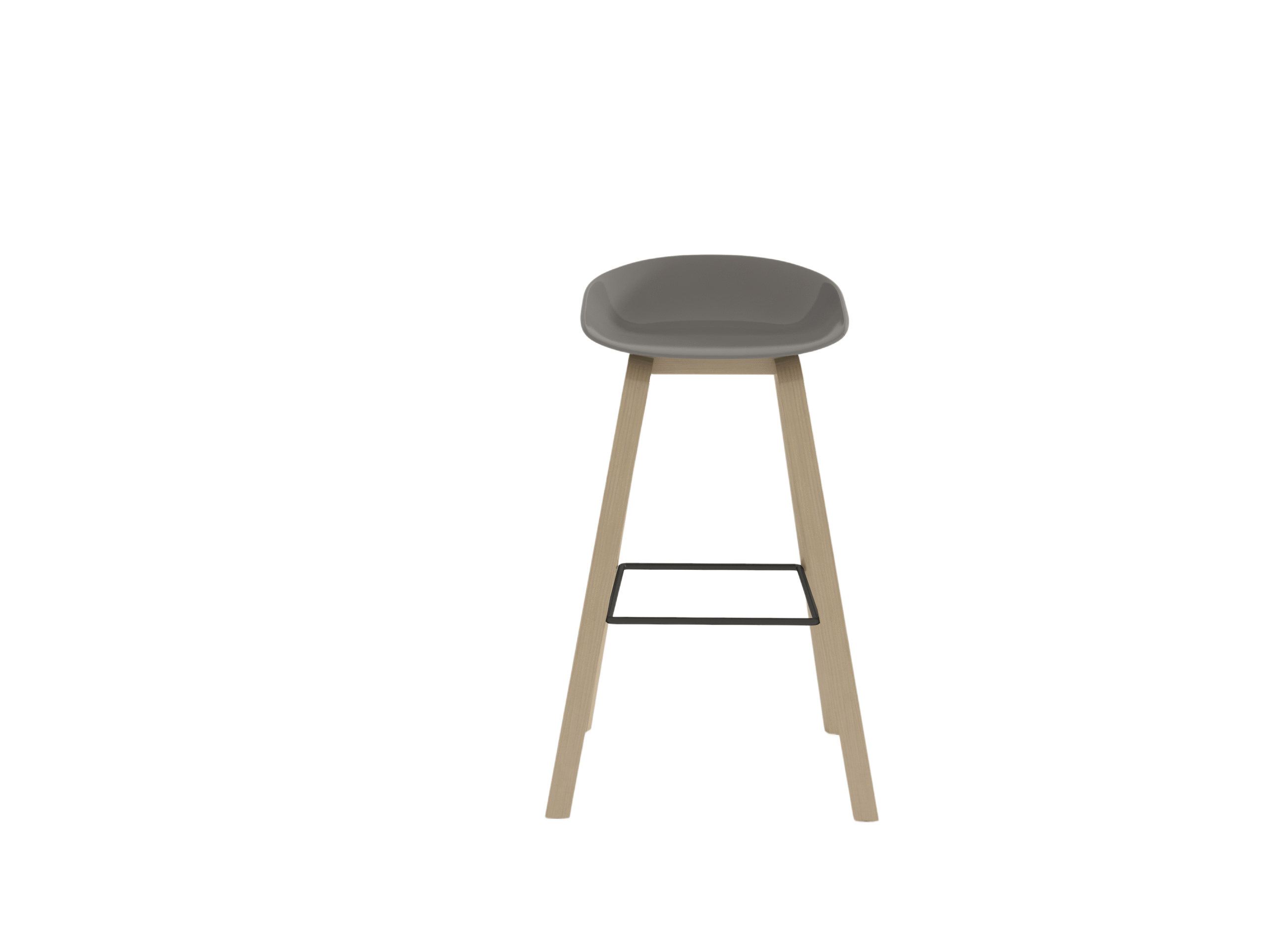 b202 modern ergonomic pp bar stool, wood & metal 2 frame options counter height bar chair