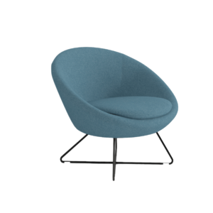 a223 eggshell shaped single leisure chair | modern accent chair