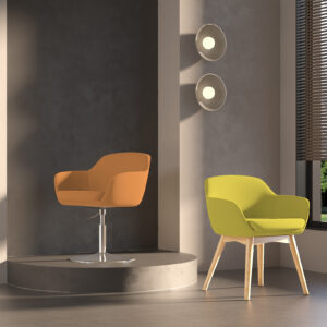 y692(a218) curved tub modular fabric accent chair with 2 optional bases | factory wholesale (copy)
