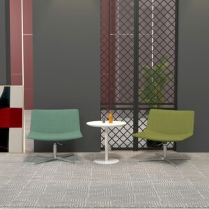a235 minimalist sloped back accent leisure chair | optional two bases (real scene effect)