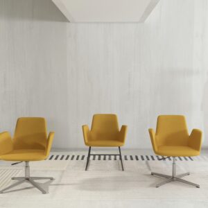 y615(a219) notch cutout back modular fabric accent chair with 2 optional base designs | factory wholesale (copy)