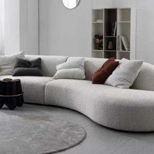 f802 curved modular sofa (real scene effect)